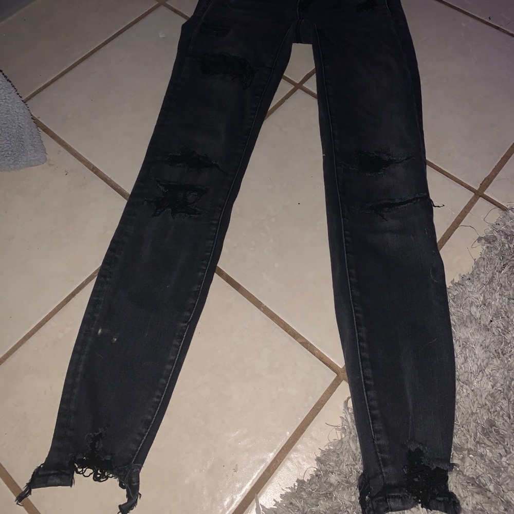 black AEO jeans